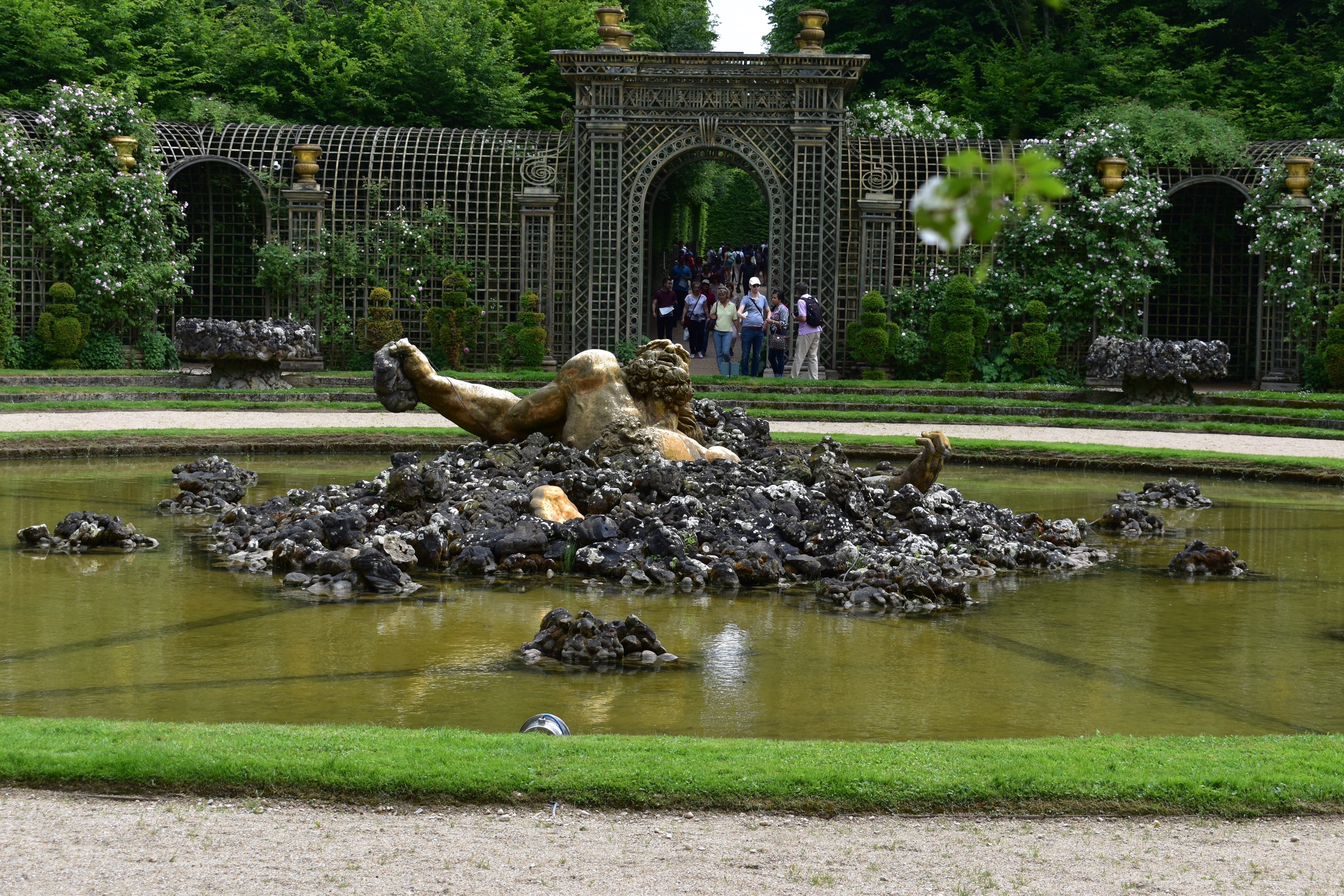 Enceladus Grove in Gardens of Versailles